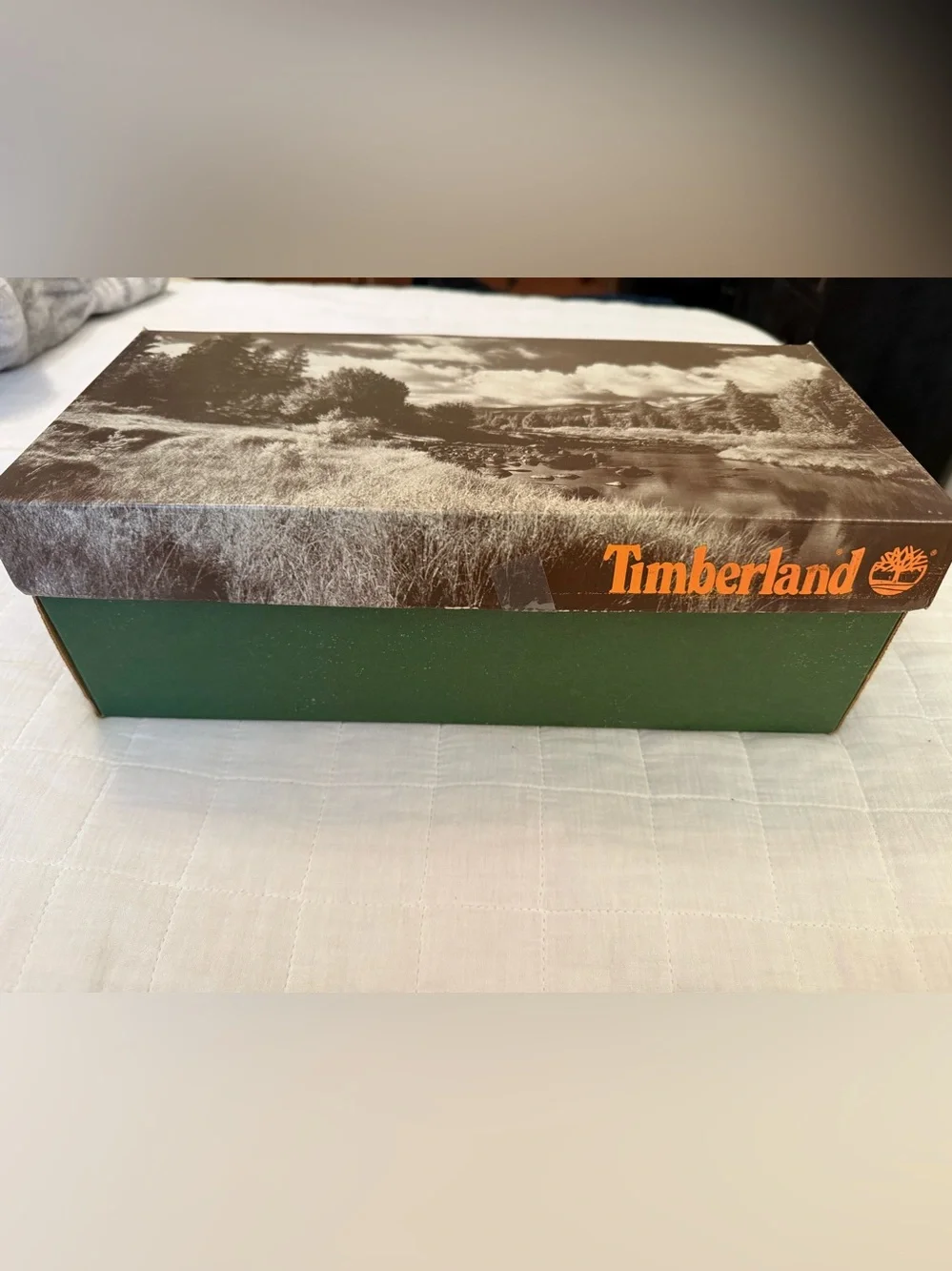 Timberland Men's Chestnut Leather Boat Shoes with Orange Insoles